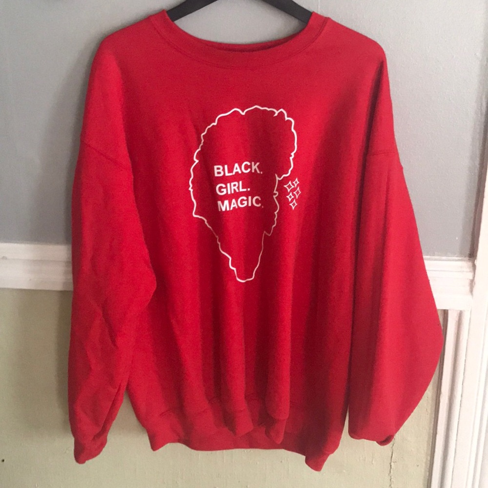 Black girl magic crew neck sweater